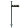 Mack 1017594 - perno madera + tuerca acero galvanizado 1 ud m10 x 180 mm | 10 piezas