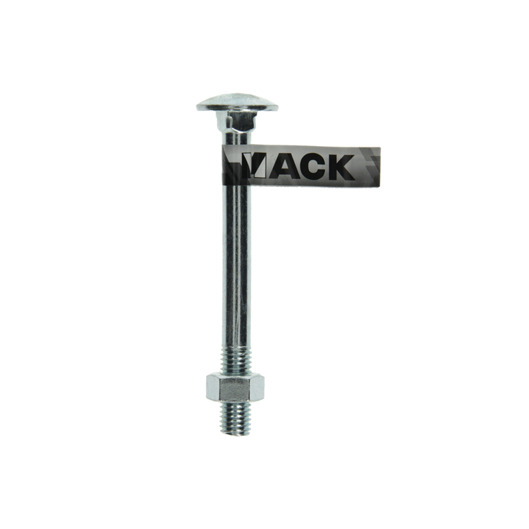 Mack 1017595 - perno madera + tuerca acero galvanizado 1 ud m12 x 120 mm | 10 piezas
