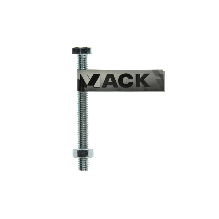 Mack 1017618 - grifo perno + tuerca acero galvanizado 1 ud m8 x 80 mm | 10 piezas