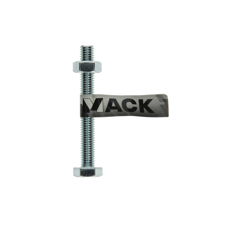 Mack 1017625 - grifo perno + tuerca acero galvanizado 1 ud m10 x 80 mm | 10 piezas