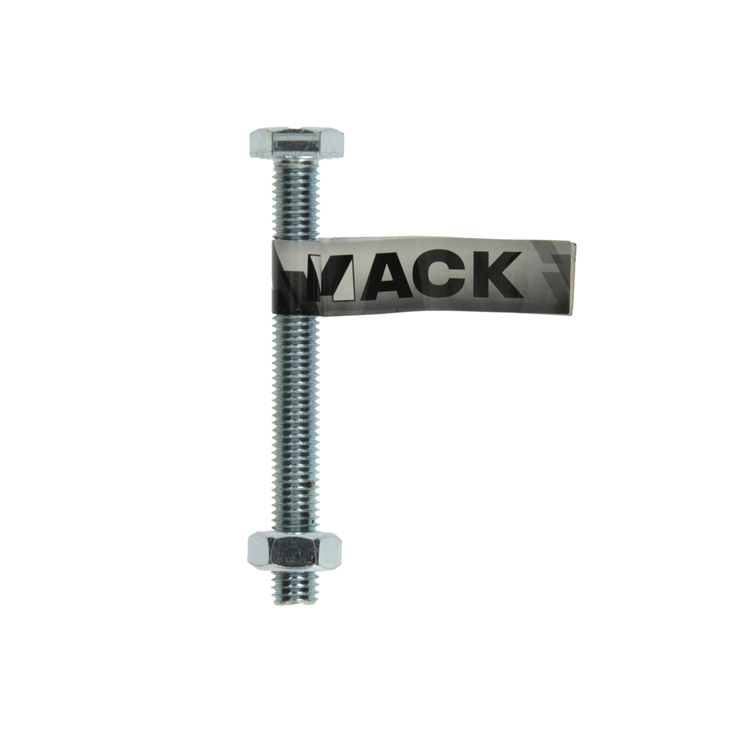 Mack 1017626 - grifo perno + tuerca acero galvanizado 1 ud m10 x 90 mm | 10 piezas