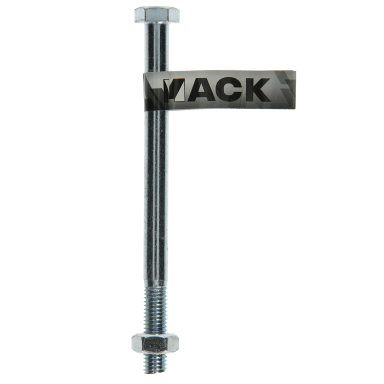 Mack 1017629 - perno mecanico + tuerca acero galvanizado 1 ud m10 x 140 mm | 10 piezas