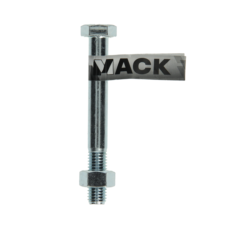 Mack 1017634 - perno mecanico + tuerca acero galvanizado 1 ud m12 x 100 mm | 10 piezas
