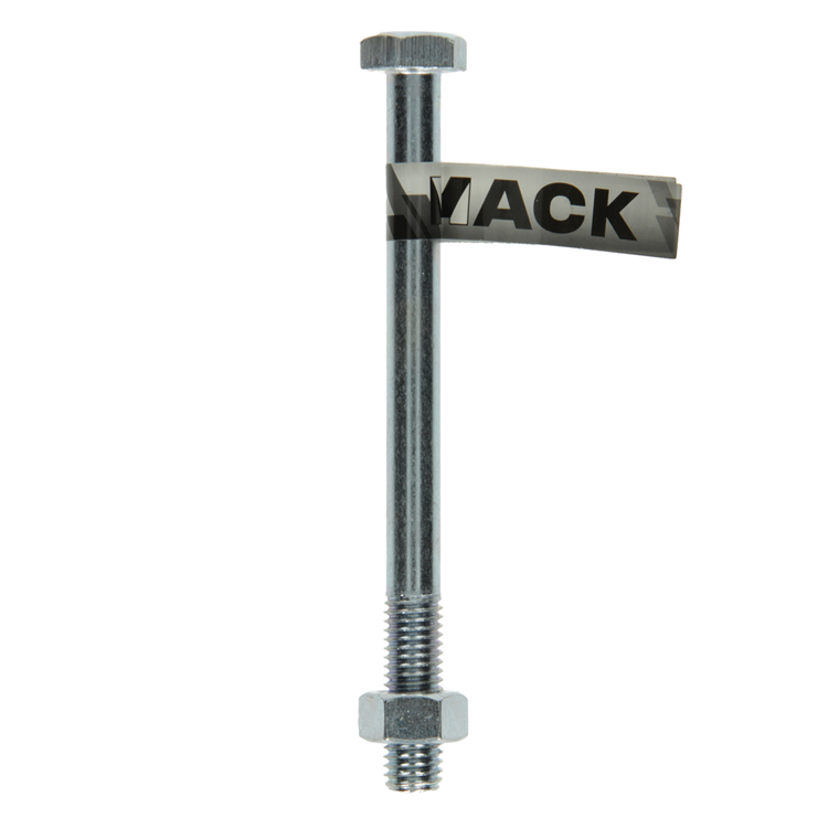 Mack 1017636 - perno mecanico + tuerca acero galvanizado 1 ud m12 x 140 mm | 10 piezas