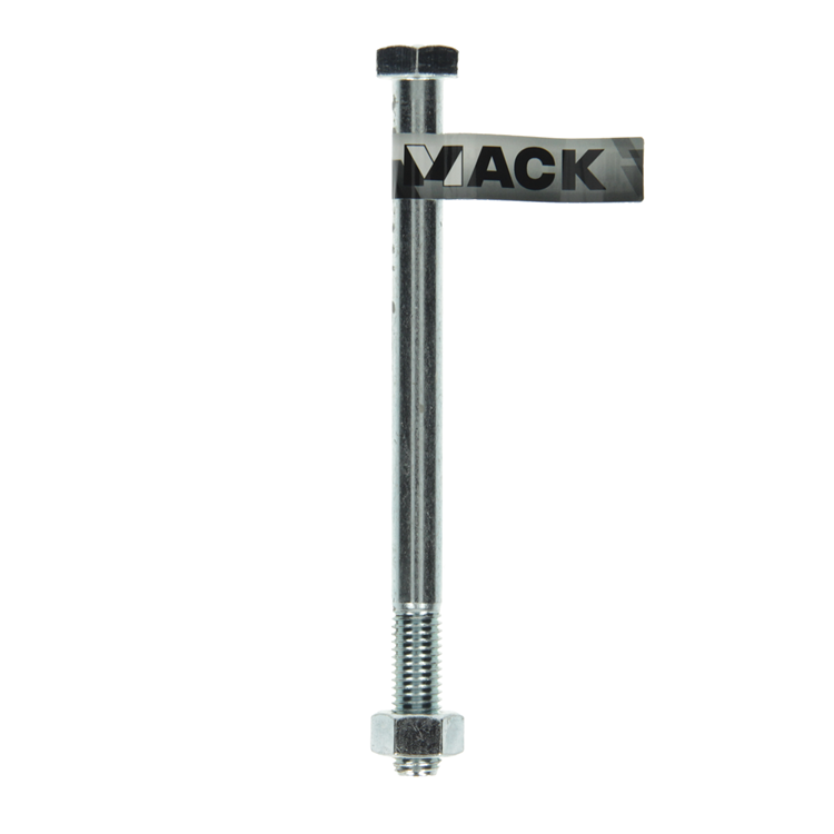 Mack 1017637 - perno mecanico + tuerca acero galvanizado 1 ud m12 x 160 mm | 10 piezas