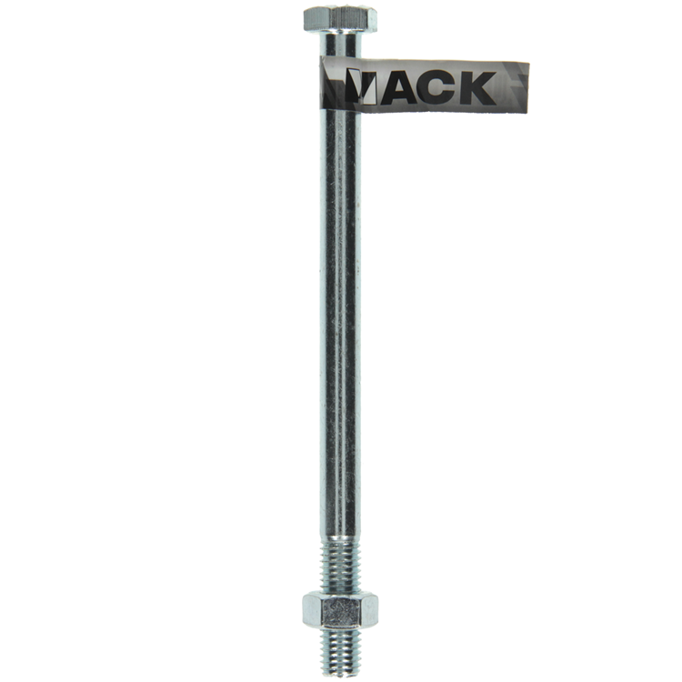 Mack 1017638 - perno mecanico + tuerca acero galvanizado 1 ud m12 x 180 mm | 10 piezas