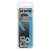 Mack 1017709 - tuerca de impacto acero galvanizado 4 piezas m6 | 10 piezas