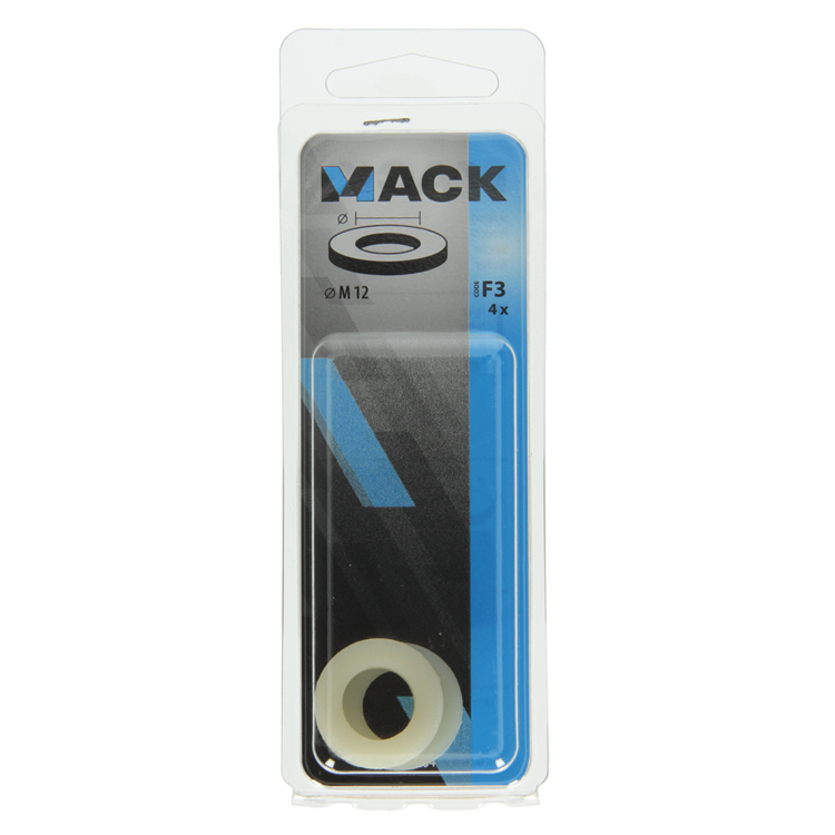 Mack 1017734 - arandela nailon 4 piezas m12 | 10 piezas