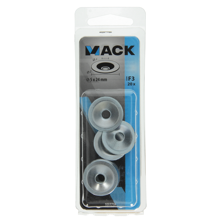 Mack 1017759 - cerradero para placas de yeso scr. enviado 20 piezas 5 x 24 mm | 10 piezas