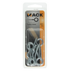 Mack 1017773 - ojo de tornillo acero galvanizado 9 piezas 4,0 x 30 mm | 10 piezas