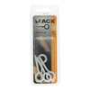 Mack 1017786 - ojo de tornillo acero blanco 4 piezas 4,0 x 30 mm | 10 piezas