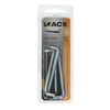 Mack 1017832 - tornillo pulgar con ranura, acero galvanizado. 4 piezas 6,0 x 60 mm | 10 piezas