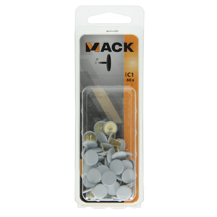 Mack 1017867 - miniatura acero blanco 60 piezas | 10 piezas