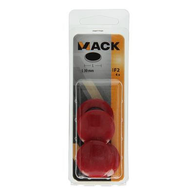 Mack 1003662 - blackboard magnet plastic red 4 pcs 30mm | 10 pieces