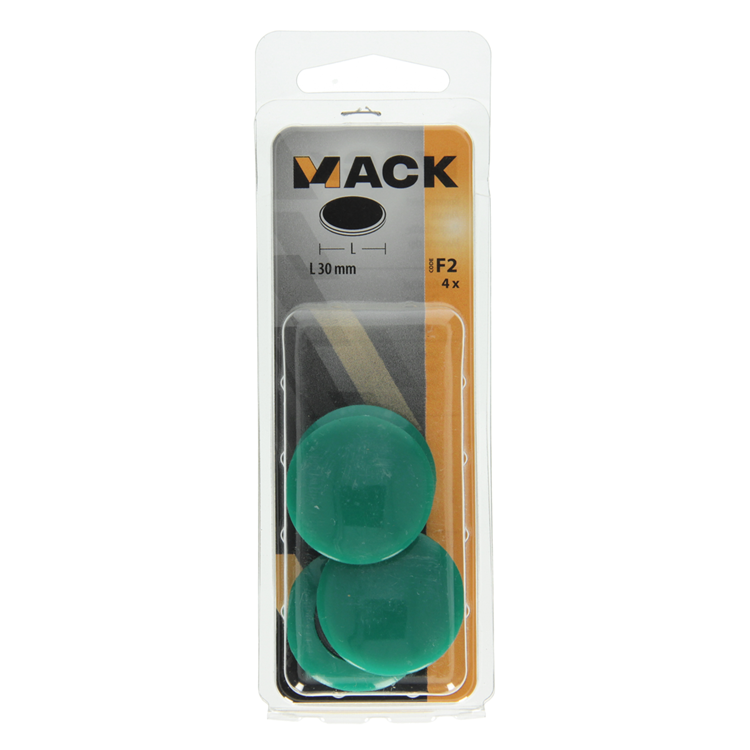 Mack 1017870 - imán para pizarra plástico verde 4 piezas 30 mm | 10 piezas