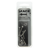 Mack 1019811 - tornillo metálico galvanizado. cabeza + tuerca acero inoxidable 6 pzs m5x25 | 10 piezas