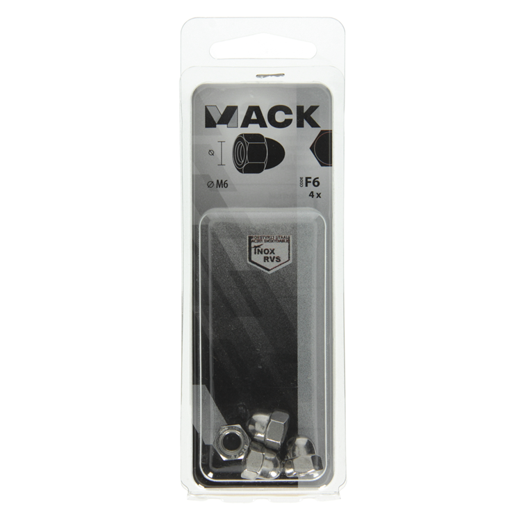 Mack 1019862 - tuerca ciega hexagonal acero inoxidable a2 4uds m6 | 10 piezas