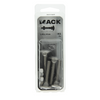 Mack 1019915 - perno para madera + tuerca acero inoxidable 4 piezas m8 x 40 mm | 5 piezas