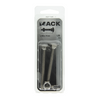 Mack 1019918 - perno para madera + tuerca acero inoxidable 2 piezas m8 x 70 mm | 5 piezas
