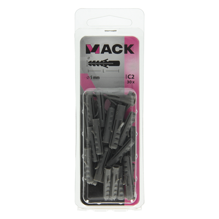 Mack 1017879 - tapón polietileno 30 uds 5 mm | 10 piezas