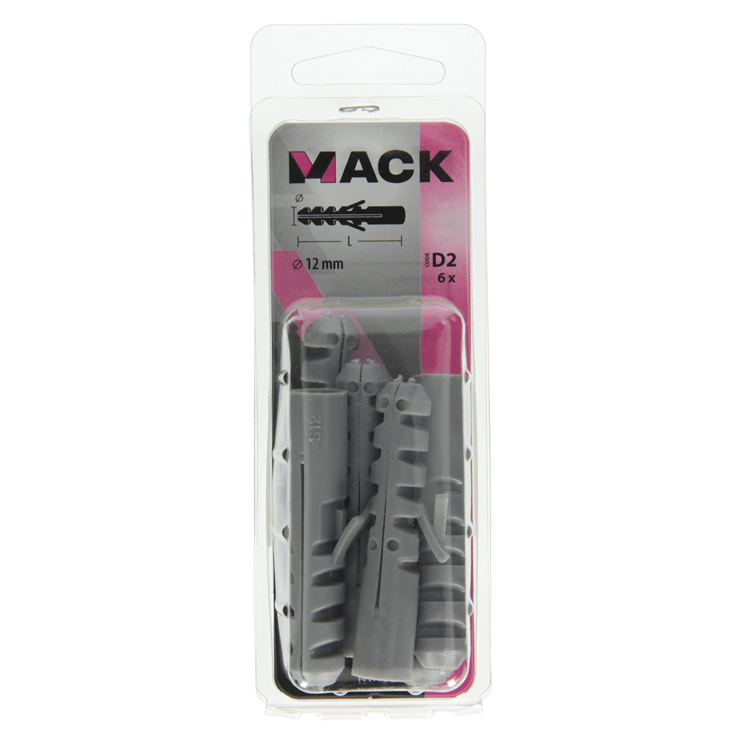 Mack 1017884 - tapón polietileno 6 piezas 12 mm | 5 piezas