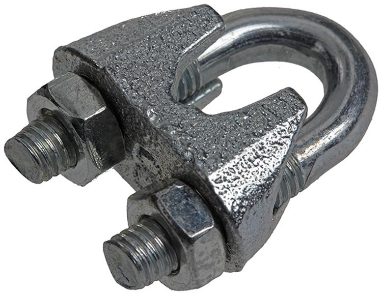 Mack 1008477 - 2 abrazaderas de alambre de acero 8mm galvanizado | 10 piezas