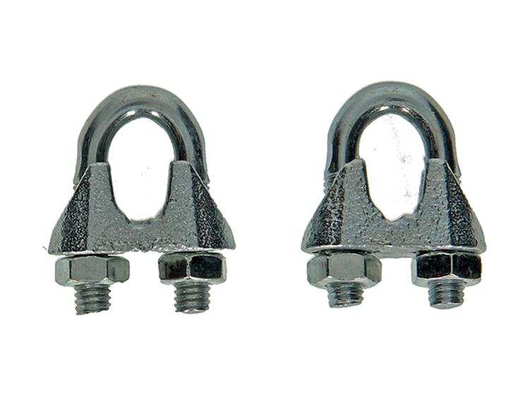 Mack 1008477 - 2 abrazaderas de alambre de acero 8mm galvanizado | 10 piezas