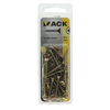 Mack 1017971 - tornillo para aglomerado con cabeza chapada en amarillo. 60 piezas 4,0 x 30 mm | 5 piezas