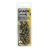 Mack 1017984 - Tornillo para aglomerado con cabeza chapada en amarillo. 40 piezas 5,0 x 30 mm | 5 piezas