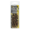 Mack 1017986 - Tornillo para aglomerado con cabeza chapada en amarillo. 30 piezas 5,0 x 40 mm | 5 piezas
