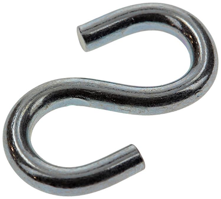 Mack 1008483 - 2 ganchos en S abiertos 4,0 x 35 mm galvanizados | 10 piezas