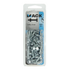 Mack 1018090 - cilindro de tornillo metálico. cabeza + tuerca plateada 60 piezas m4 x 16 mm | 5 piezas