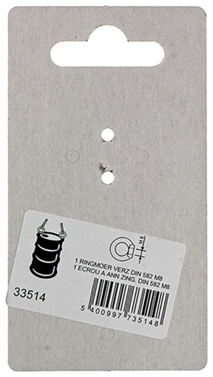 Mack 1008484 - 1 abrazadera DIN 582 m8 galvanizada | 10 piezas
