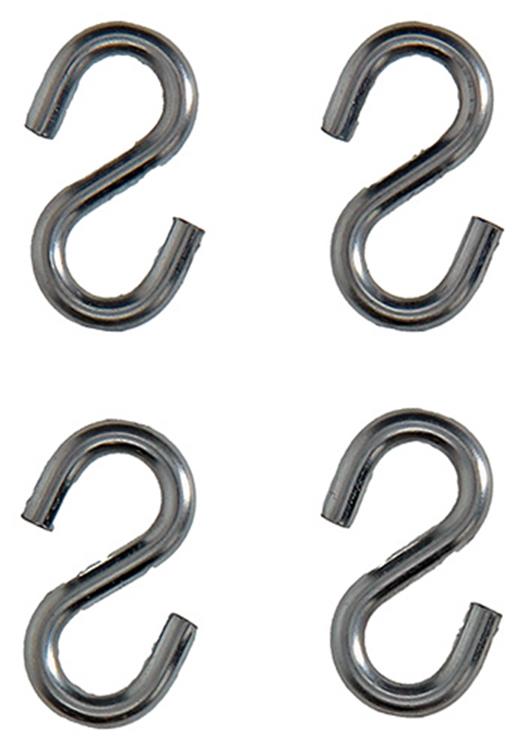 Mack 1008485 - 4 ganchos en S abiertos 3,0x30mm galvanizados | 10 piezas