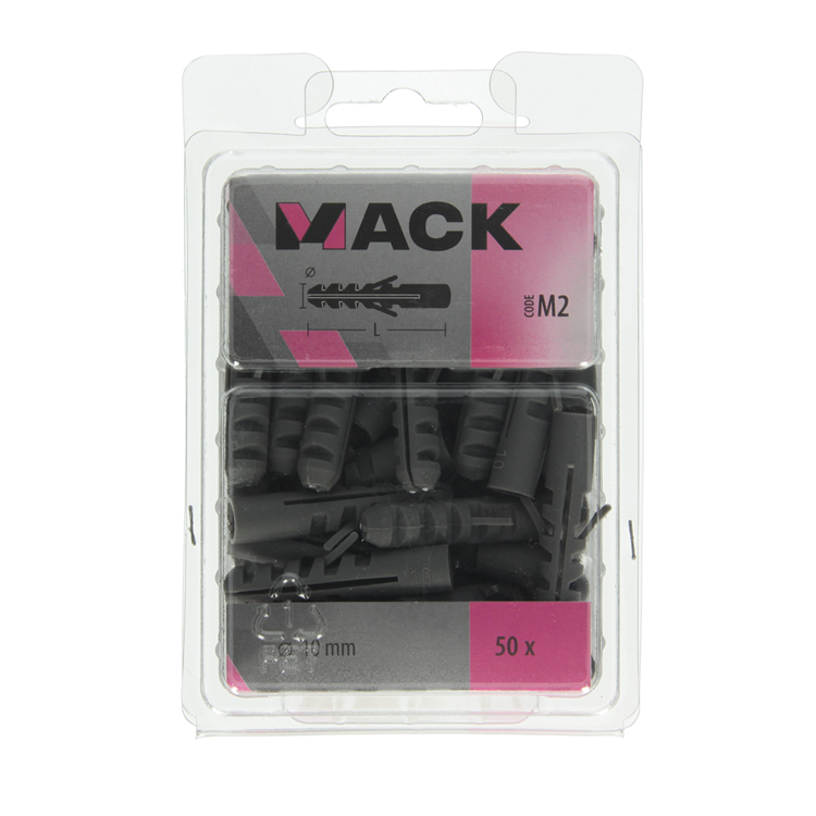 Mack 1018156 - tapón polietileno 50 uds 10mm | 3 piezas