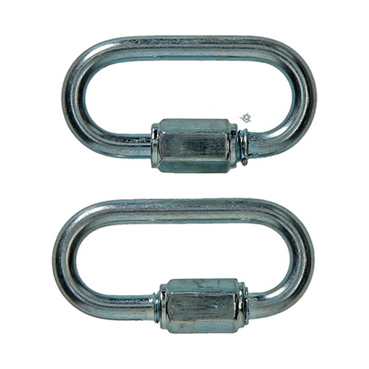 Mack 1008488 - 2 eslabones vacíos + tuerca 4mm galvanizada | 10 piezas