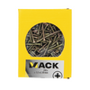 Mack 1020084 - tornillo para aglomerado con cabeza amarillo vz 200 uds 3,5 x 30 mm | 5 piezas