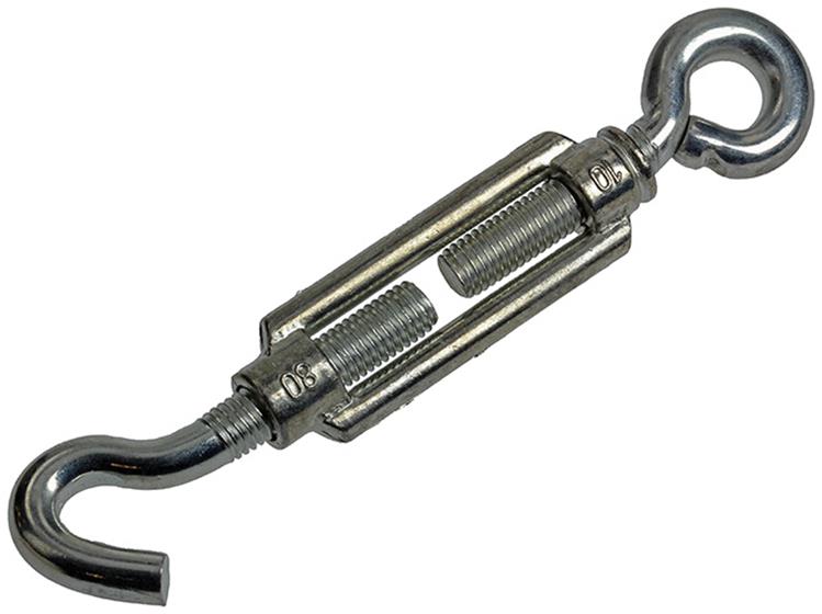 Mack 1008496 - 1 ojo tensor + gancho m10 x 80mm galvanizado | 10 piezas