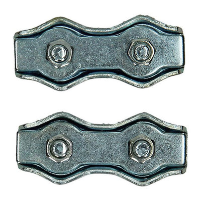 Mack 1008497 - 2 fascette in filo di acciaio 5mm duplex zincato | 10 pezzi