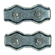 Mack 1008497 - 2 abrazaderas de alambre de acero 5mm dúplex galvanizado | 10 piezas