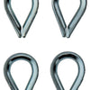 Mack 1008503 - 4 manguitos 3,5mm galvanizados | 10 piezas