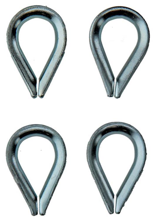 Mack 1008503 - 4 manguitos 3,5mm galvanizados | 10 piezas
