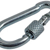Mack 1008514 - 1 mosquetón + correa de bloqueo. 4 x 40 mm galvanizado | 10 piezas