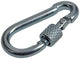 Mack 1008514 - 1 mosquetón + correa de bloqueo. 4 x 40 mm galvanizado | 10 piezas