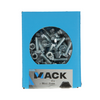 Mack 1020214 - perno macho + tuerca galvanizado 45 piezas m6 x 20 mm | 5 piezas