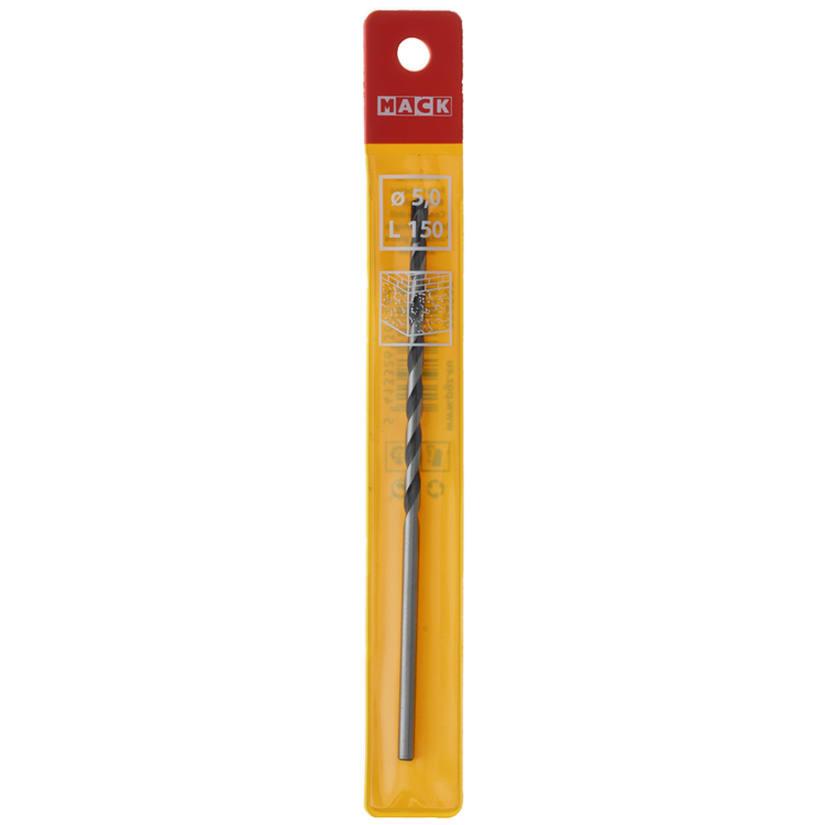 Mack 1018460 - Broca para hormigón DIN 8039 ø 5,0 x 150 mm | 5 piezas