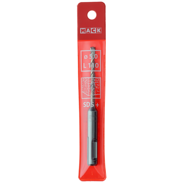 Mack 1018474 - taladro percutor sds + ø 5,0 x 110 mm | 5 piezas