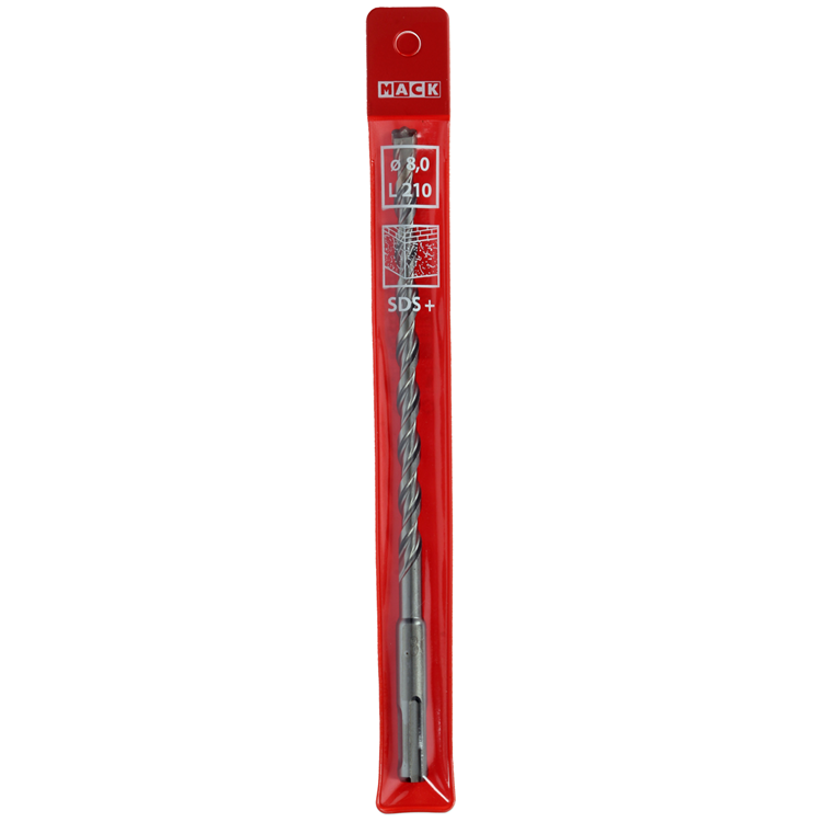 Mack 1018484 - taladro percutor sds + ø 8,0 x 210 mm | 5 piezas