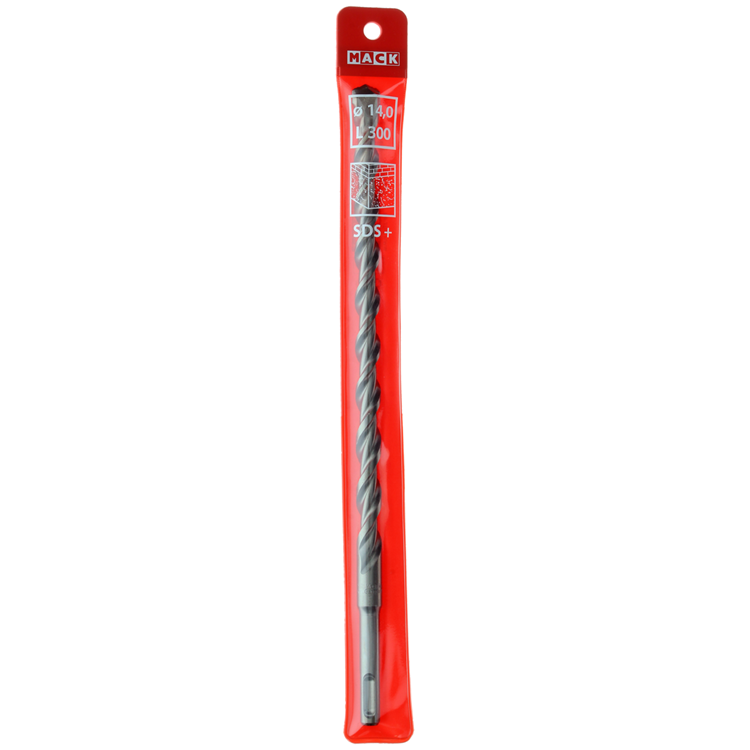 Mack 1018489 - Taladro percutor sds + 14x300mm | 5 piezas
