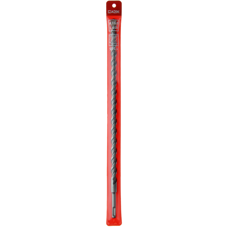 Mack 1018493 - Taladro percutor sds + 16x450mm | 5 piezas